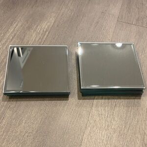 Set of 10 Square Mirror Coasters